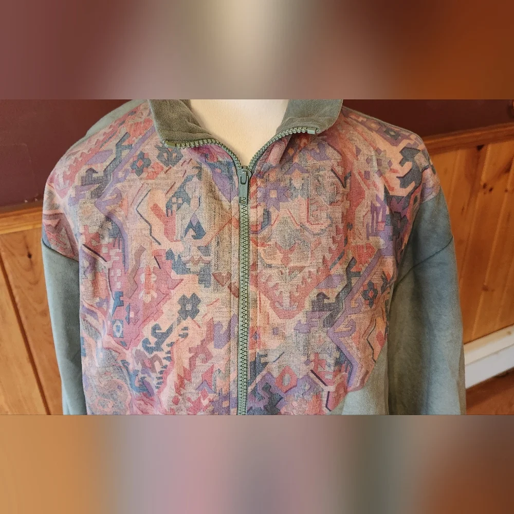 Vintage Remo of California Lightweight Retro Jacket Sage Green Size Medium